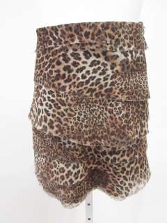 DAVID CHARLES Leopard Print Ruffle Tier Skirt 8 Yrs  