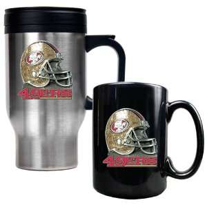 San Fransisco 49ers Travel Mug & Ceramic Mug Set  Kitchen 