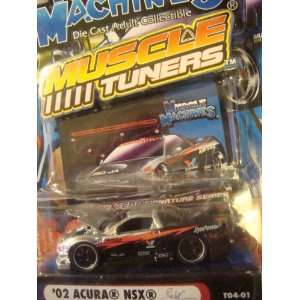 Muscle Machines iTuNeRs 02 Acura NSX, Blackn Siver, Rubber Mags 