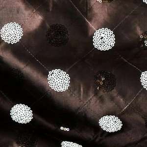  58 Wide Sequined Taffeta Black Fabric By The Yard Arts 