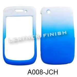   BLACKBERRY CURVE 8520 8530 9300 RUBBERIZED TWO COLOR WHITE BLUE Cell