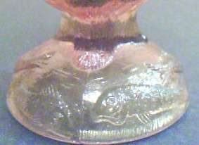 Toothpick Holder Kingfisher Amber Pressed Glass  