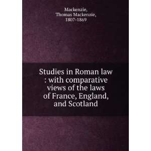  Studies in Roman law  with comparative views of the laws 