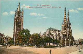 FRANCE BORDEAUX CATHEDRAL TOUR PEY BERLAND EARLY T77357  