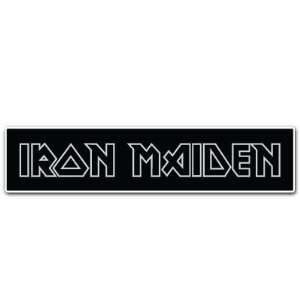 Iron Maiden B Music Band Car Bumper Sticker Decal 7x1.5