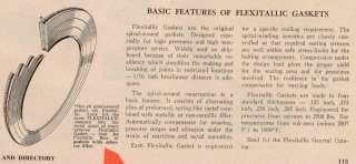 Flexitallic Asbestos Gaskets Shipboard Maritime 1954 Ad  