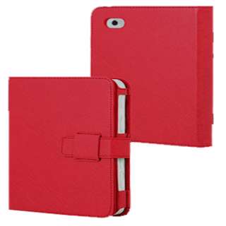 New Red Leather Case Cover Pouch Stand For Apple iPad 2  