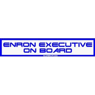  Enron Executive On Board MINIATURE Sticker Automotive