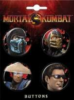 Mortal Kombat Characters Button Set 81645BT4  