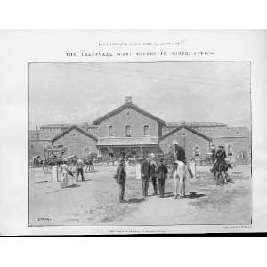  Railway Station Bloemfontein South Africa Antique Print 