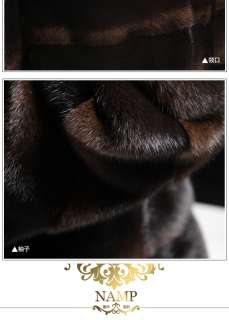2012 Womens Top luxury mink fur MINK Coat + NEW  