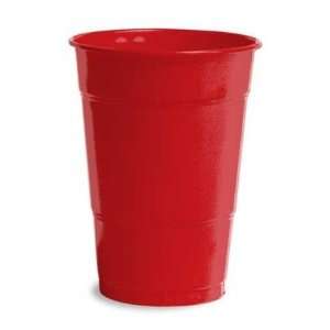  Classic Red 16 Oz Plastic Cup   20 Ct Pk Health 