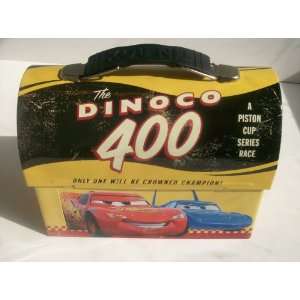 Cars Disney Collectible Tin Vintage style Lunch Box   The Dinoco 400 