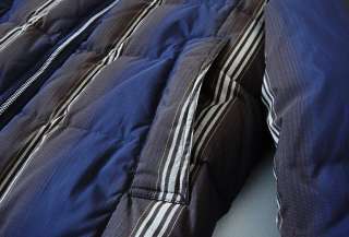   VAN NOTEN Goose Down Puffer Blouson Jacket Large Techno Stripe  