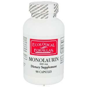  Ecological Formulas   Monolaurin 600 mg.   90 Capsules 