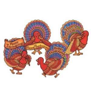 16 Happy Thanksgiving Turkey Cutouts ~ Decorations