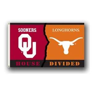  Oklahoma Sooners / Texas Longhorns Rivalry 3x5 Flag 