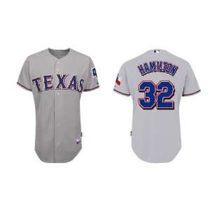  Texas Rangers 32# Josh Hamilton Grey 2011 MLB Authentic 