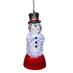   Color Changing Lighted Snowman Ornament Brandon