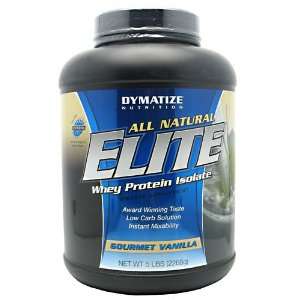  Dymatize All Natural Elite Whey Protein Isolate, 5 Lbs 