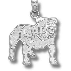 State Bulldogs Solid Sterling Silver Classic MSU Bulldog 