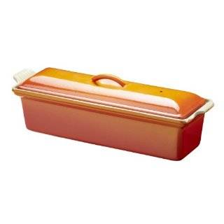 Le Creuset Enameled Cast Iron 4 by 12 2/3 Inch Pate Terrine, Flame