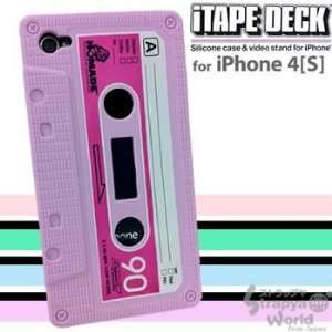  iTapeDeck Cassette Tape Colors Silicone Case for iPhone 4S 