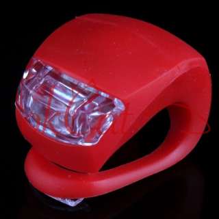 Silicone Bike Bicycle Rear Wheel LED Flash Light Red  