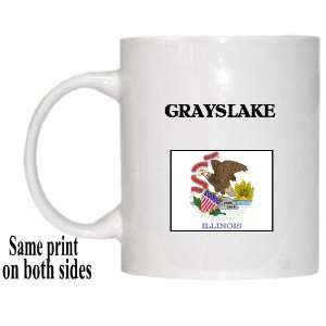    US State Flag   GRAYSLAKE, Illinois (IL) Mug 