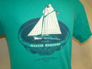 vtg MASTER MARINERS shirt 1988 SAILBOAT SAN FRANCISCO M  