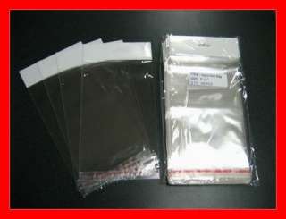 300 5x8 Resealable Cello Bags 5 x 8 w/ Hang Hole Tag  