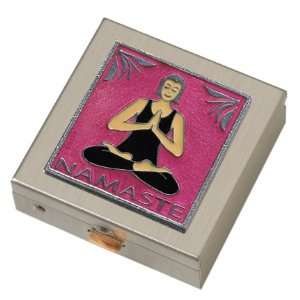 Yoga Namaste Rose Small Pill Box