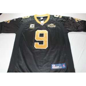  Drew Brees New Orleans Saints Black Sewn Jersey with 
