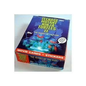   1991 Teenage Mutant Ninja Turtles II Trading Cards Box Toys & Games