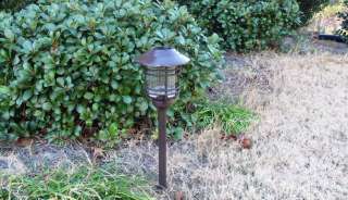 pc Solar LED path light landscape lighting solid STAINLESS metal 