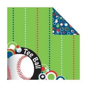  Tee Ball Double Sided Paper 12X12 Game Ball