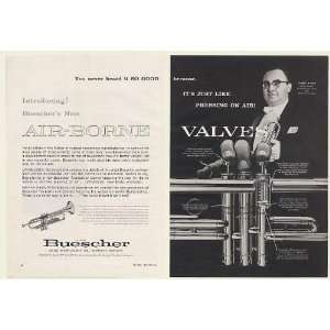 1960 James Burke Buescher Air Borne Valves Trumpet 2 Page 