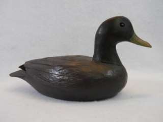 Black Duck Decoy Unknown Carver Possibly from Quebec Region Canada 