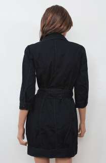 XS) New Black Cotton Button Front Tie Waist Bubble Hem Trench Coat 