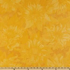   Tonal Bright Yellow Fabric By The Yard Arts, Crafts & Sewing