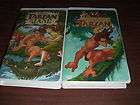 Lot of 2 Vintage Disney Tarzan Series VHS Clamshell