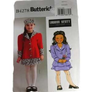 Butterick B4278 Sewing Pattern Lauren Scott Girls Jacket 