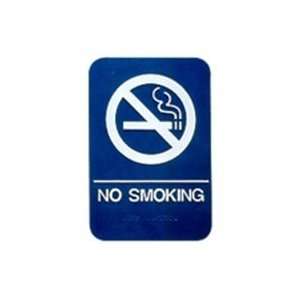  No Smoking With Braille
