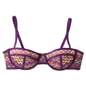  Missoni for Target® Womens Balconette Mesh Bra, Purple 