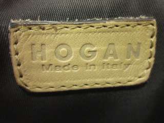 HOGAN Tan Brown Leather Shoulder Bag Tote Handbag  