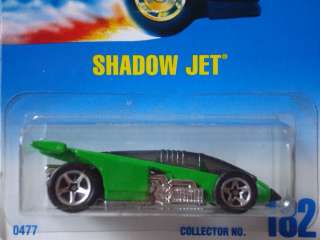 Hot Wheels Blue Card Green Shadow Jet #182  