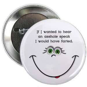  FU F**k You Funny Humor 2.25 inch Pinback Button Badge 