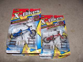   diecast metal FINGER BIKE extreme x bike toy zone tools blue black