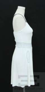 Emporio Armani White Blue Top Stitched Jacket & Dress Suit Size US 6 