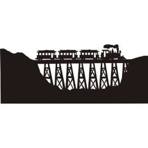  Train on Viaduct Silhouette Die Cut Arts, Crafts & Sewing